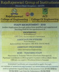 Staff Requirements